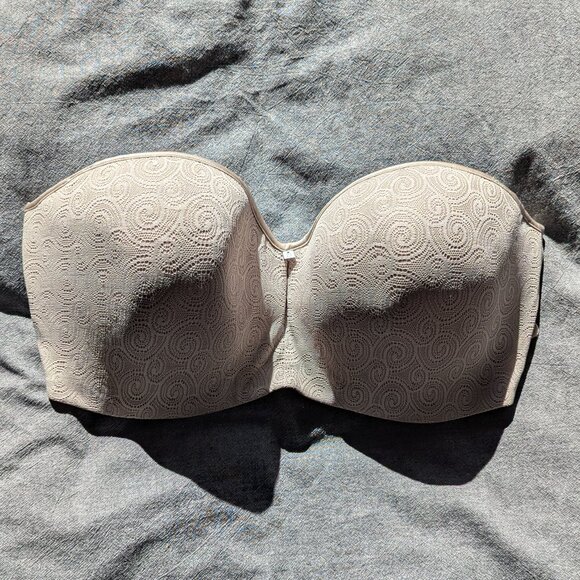 Natori Solution Shaper Bandeau Strapless Bra 34DDD Nude 1374110 - Picture 1 of 6